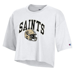 New Orleans Saints Champion Women's Boyfriend Cropped T-Shirt