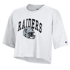 Las Vegas Raiders Champion Women's Boyfriend Cropped T-Shirt