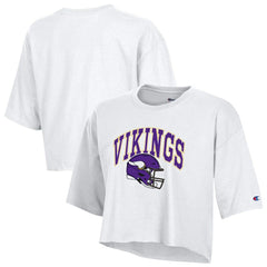 Minnesota Vikings Champion Women's Boyfriend Cropped T-Shirt