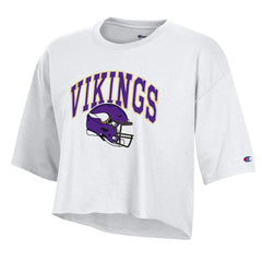 Minnesota Vikings Champion Women's Boyfriend Cropped T-Shirt