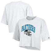 Carolina Panthers Champion Women's Boyfriend Cropped T-Shirt