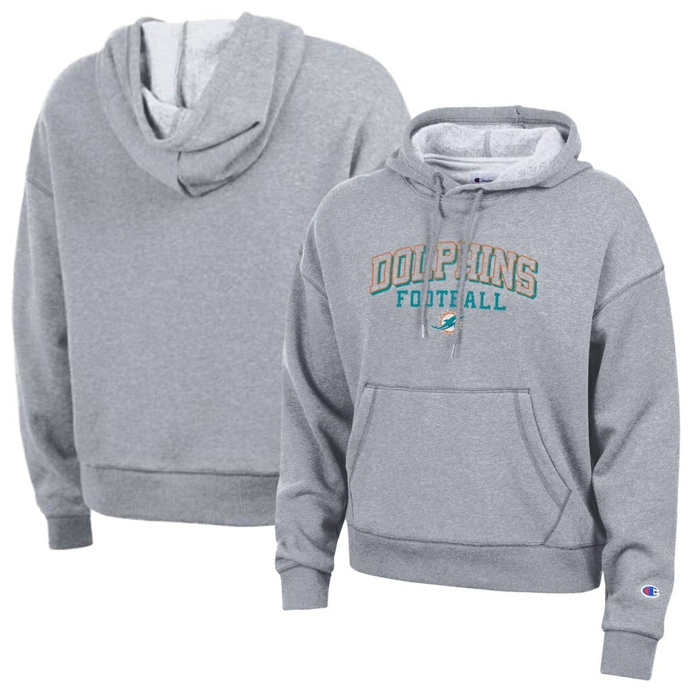 Miami Dolphins Champion Women's Triumph Tri-Blend Hoodie