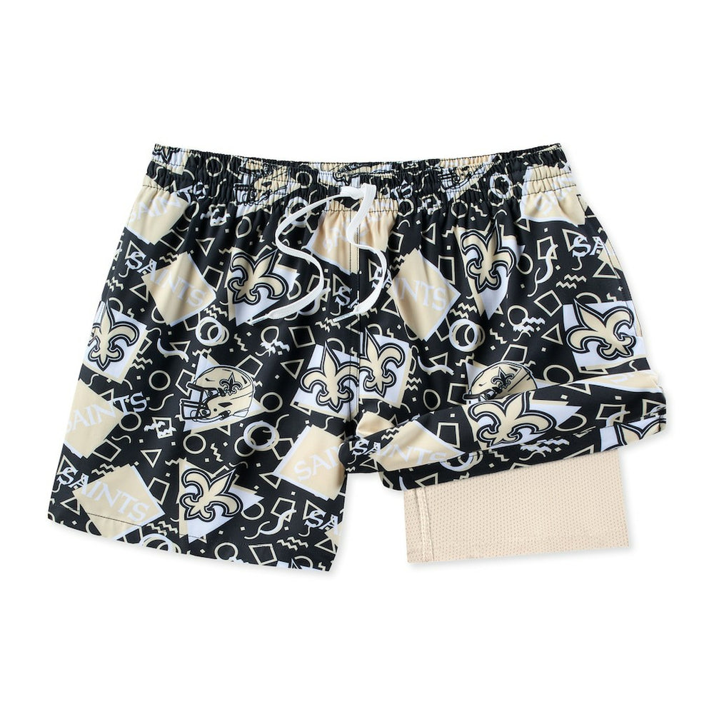 New Orleans Saints Chubbies Game Day Fit Classic Lined Swim Trunks