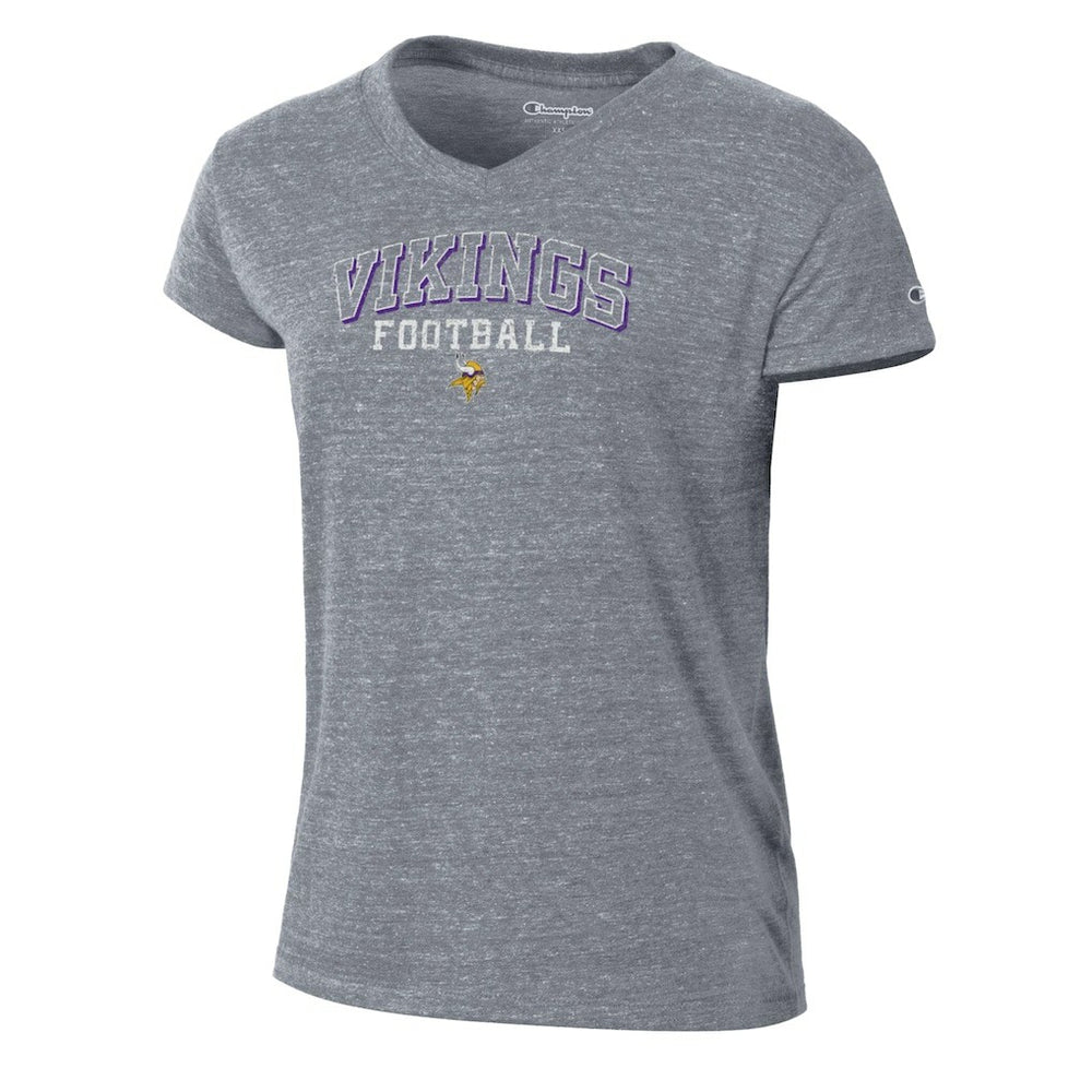 Minnesota Vikings Champion Women's Triumph Tri-Blend V-Neck T-Shirt