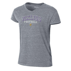 Minnesota Vikings Champion Women's Triumph Tri-Blend V-Neck T-Shirt