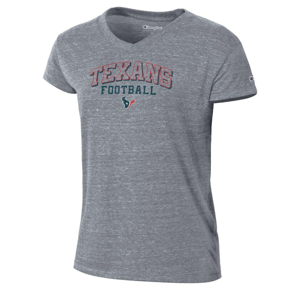 Houston Texans Champion Women's Triumph Tri-Blend V-Neck T-Shirt