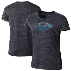 Carolina Panthers Champion Women's Triumph Tri-Blend V-Neck T-Shirt