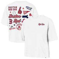 Boston Red Sox '47 Women's Collage Script Reed City T-Shirt | MLB Discount