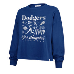 Los Angeles Dodgers '47 Women's Team Collage Sydney Long Sleeve T-Shirt | MLB Outlet