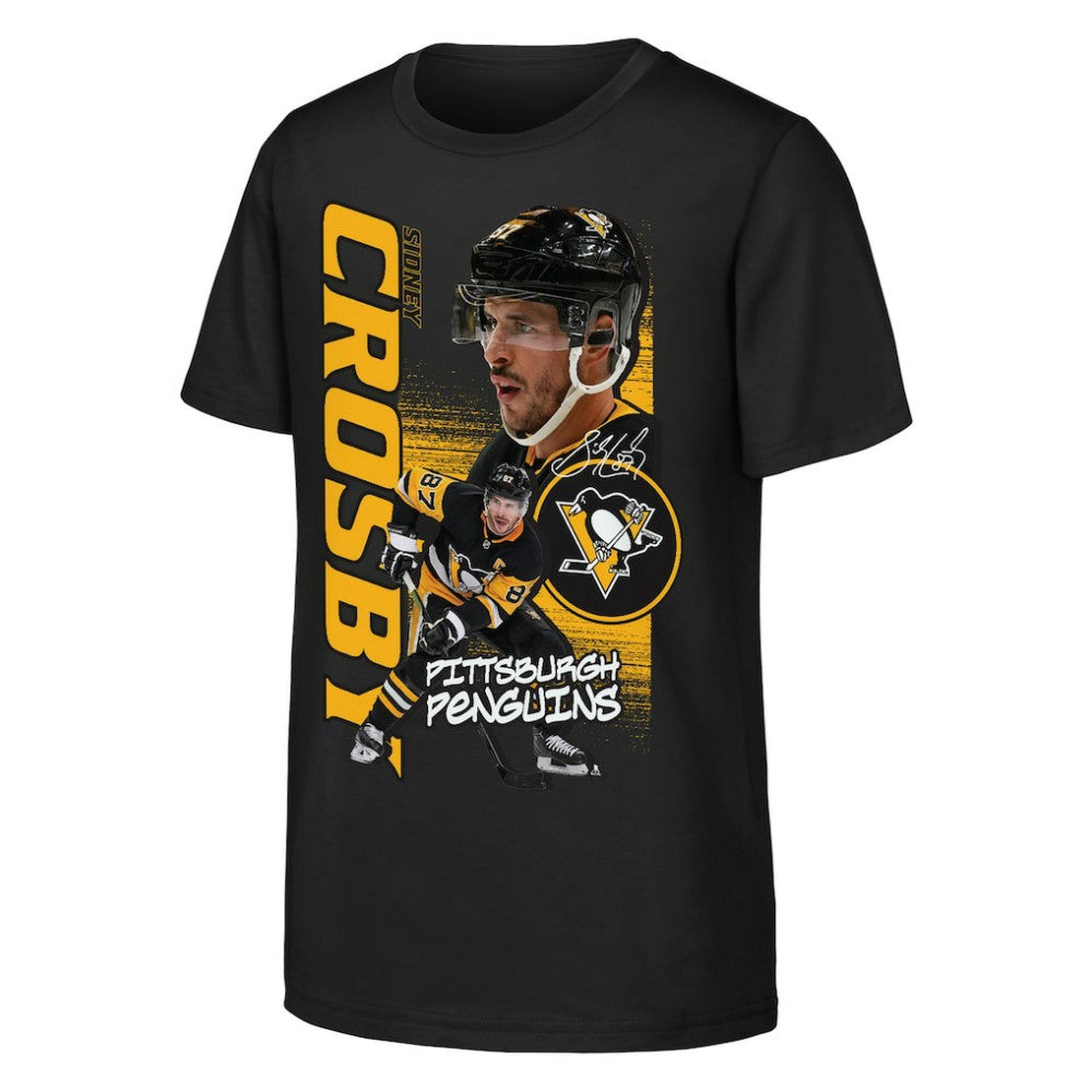 Sidney Crosby Pittsburgh Penguins Outerstuff Youth Playmaker T-Shirt On Sale