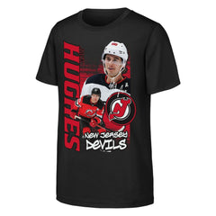 Jack Hughes New Jersey Devils Outerstuff Youth Playmaker T-Shirt For Sale