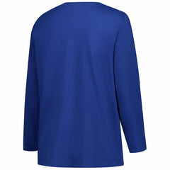 Denver Broncos Fanatics Women's Plus Size Primary Logo Long Sleeve Scoop Neck T-Shirt