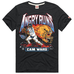 Tennessee Titans Cameron Ward Homage Unisex Angry Runs Player Graphic Tri-Blend T-Shirt