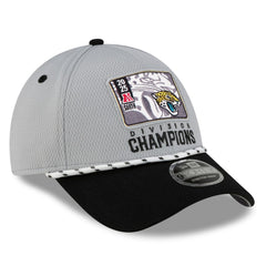 Jacksonville Jaguars New Era 2025 AFC South Division Champions Locker Room Trophy Collection 9FORTY Adjustable Hat