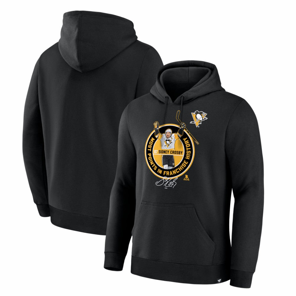 Sidney Crosby Pittsburgh Penguins Most Points in Franchise History Hoodie On Sale