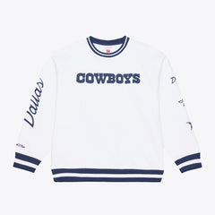 Dallas Cowboys Mitchell & Ness White Out Fleece Sweatshirt