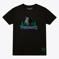 Minnesota Timberwolves Unisex Hardwood Classics Arch T-Shirt On Sale