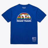 Denver Nuggets Unisex Hardwood Classics Basic Logo Arch T-Shirt sale Outlet