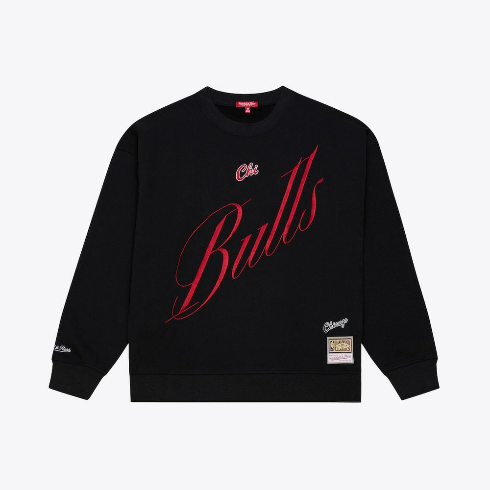 Chicago Bulls Women's Hardwood Classics Script Lightweight Sweatshirt Discount