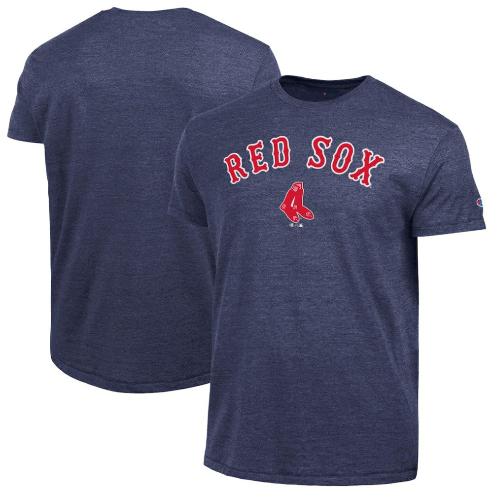 Boston Red Sox Champion Cooperstown Wordmark Lockup Tri-Blend T-Shirt | MLB On Sale