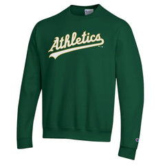 Athletics Champion Powerblend Wordmark Sweatshirt | MLB Outlet