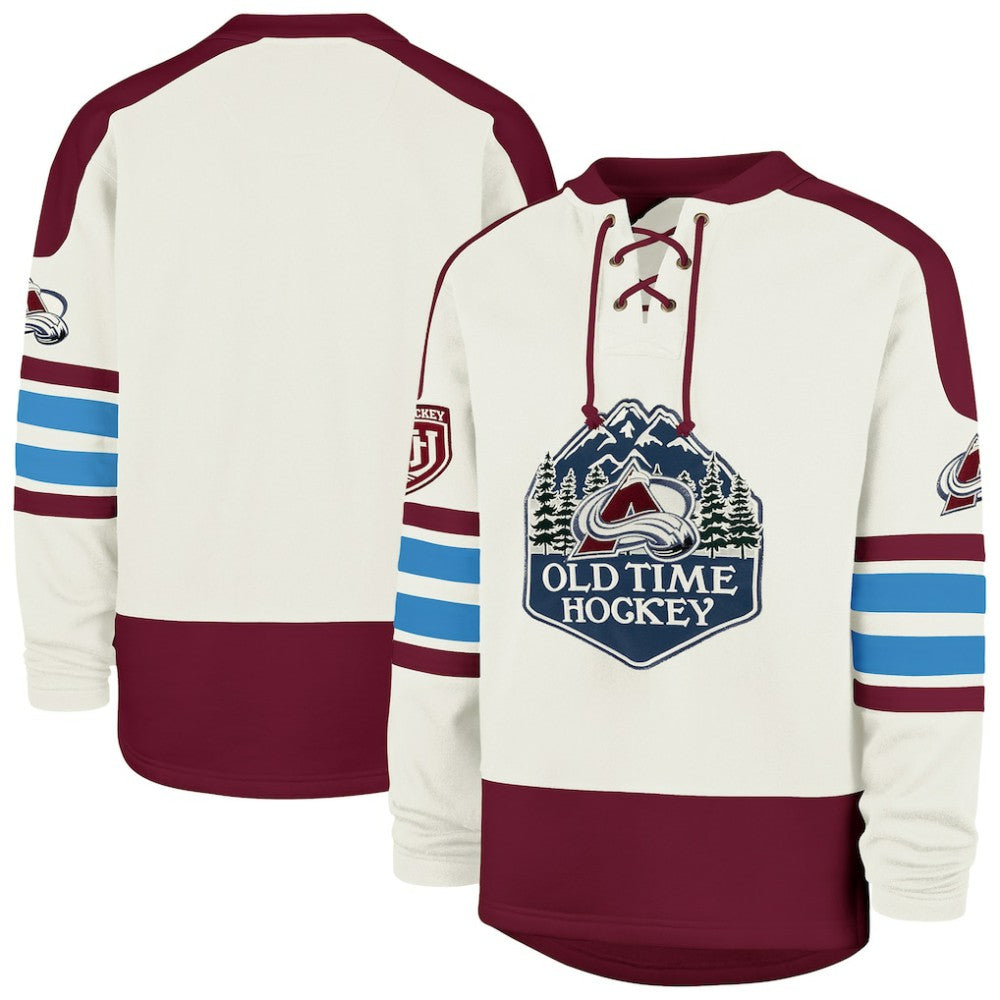 Colorado Avalanche '47 Pond Hockey Trio Eternal Lacer Sweatshirt On Sale