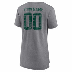 Athletics Women's Heritage Personalized Any Name & Number Tri-Blend T-Shirt | MLB For sale