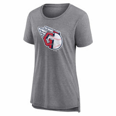 Cleveland Guardians Women's Heritage Personalized Any Name & Number Tri-Blend T-Shirt | MLB Shop