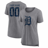 Detroit Tigers Women's Heritage Personalized Any Name & Number Tri-Blend T-Shirt | MLB For sale