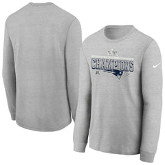 New England Patriots Nike Youth 2025 AFC Champions Locker Room Trophy Collection Long Sleeve T-Shirt