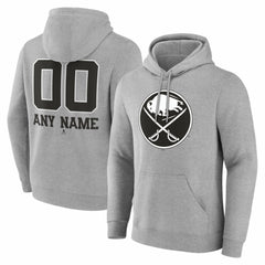 Buffalo Sabres Big & Tall Personalized Name & Number Monochrome Pullover Hoodie For Sale