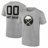 Buffalo Sabres Big & Tall Personalized Name & Number Monochrome T-Shirt Sale
