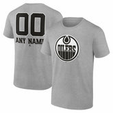 Edmonton Oilers Big & Tall Personalized Name & Number Monochrome T-Shirt Online