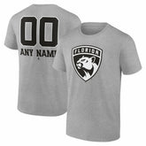 Florida Panthers Big & Tall Personalized Name & Number Monochrome T-Shirt Outlet