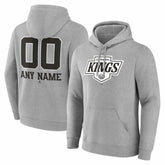 Los Angeles Kings Big & Tall Personalized Name & Number Monochrome Pullover Hoodie Outlet