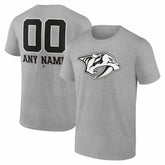 Nashville Predators Big & Tall Personalized Name & Number Monochrome T-Shirt Outlet