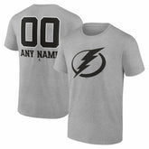 Tampa Bay Lightning Big & Tall Personalized Name & Number Monochrome T-Shirt Discount