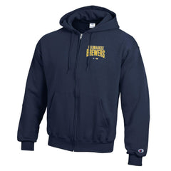Milwaukee Brewers Champion Eco Powerblend Full-Zip Hoodie | MLB New
