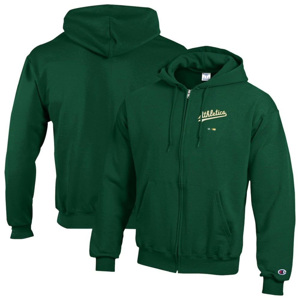 Athletics Champion Eco Powerblend Full-Zip Hoodie | MLB On Sale