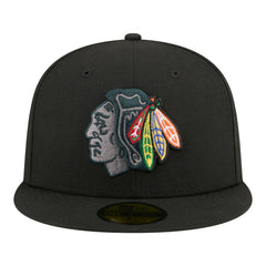 Chicago Blackhawks New Era Color Pop 59FIFTY Fitted Hat For Sale