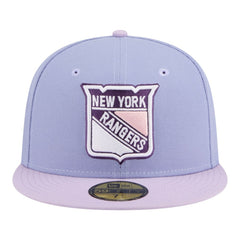 New York Rangers New Era Lavender Bloom 59FIFTY Fitted Hat Outlet