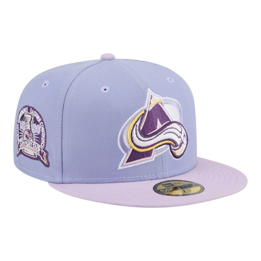 Colorado Avalanche New Era Lavender Bloom 59FIFTY Fitted Hat On Sale