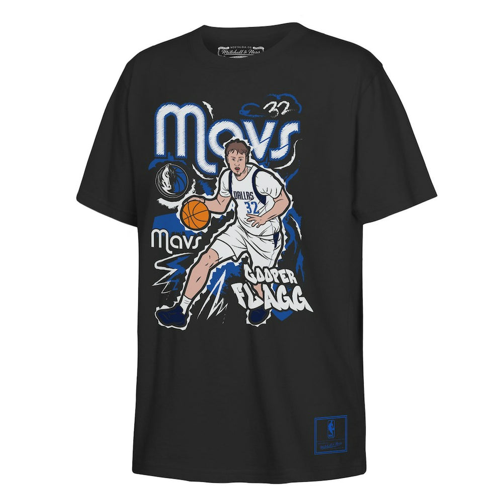 Cooper Flagg Dallas Mavericks Outerstuff Youth Chalked Up Player Name & Number T-Shirt sale For Sale