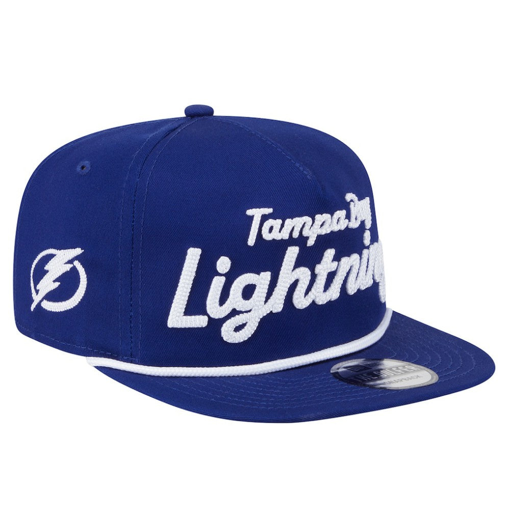 Tampa Bay Lightning New Era Team Text Golfer Adjustable Hat Discount