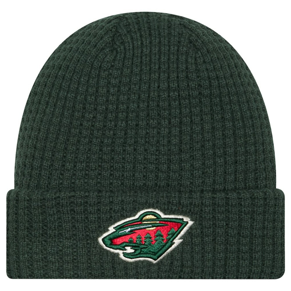 Minnesota Wild New Era Waffle Cuffed Knit Hat Outlet