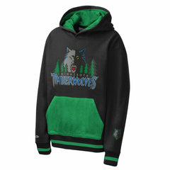 Minnesota Timberwolves Youth Playmaker Fashion Fleece Hoodie New