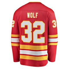 Dustin Wolf Calgary Flames Fanatics Home Breakaway Jersey On Sale