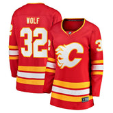 Dustin Wolf Calgary Flames Fanatics Women's Home Breakaway Jersey Sale