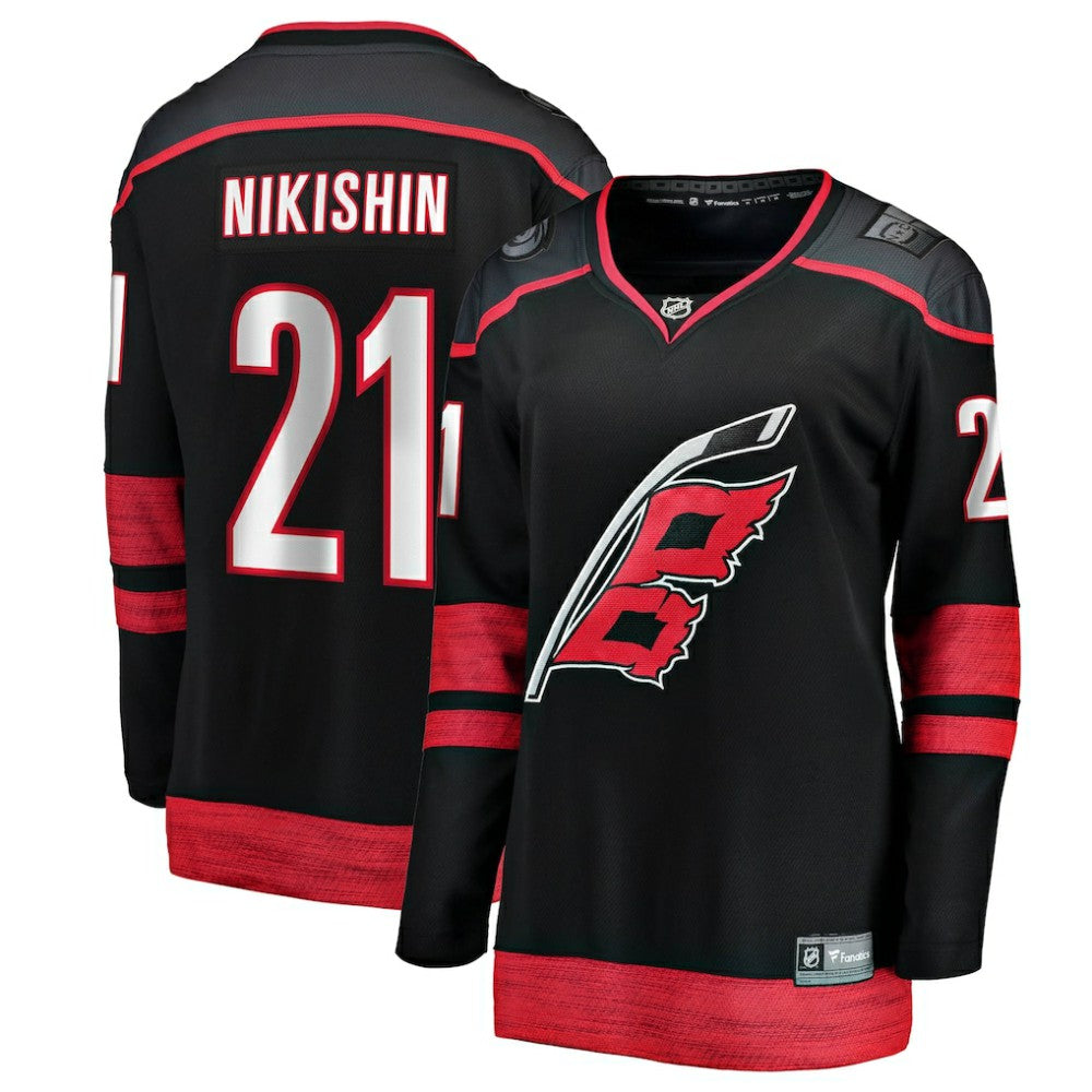 Alexander Nikishin Carolina Hurricanes Fanatics Women's Home Breakaway Jersey For Sale