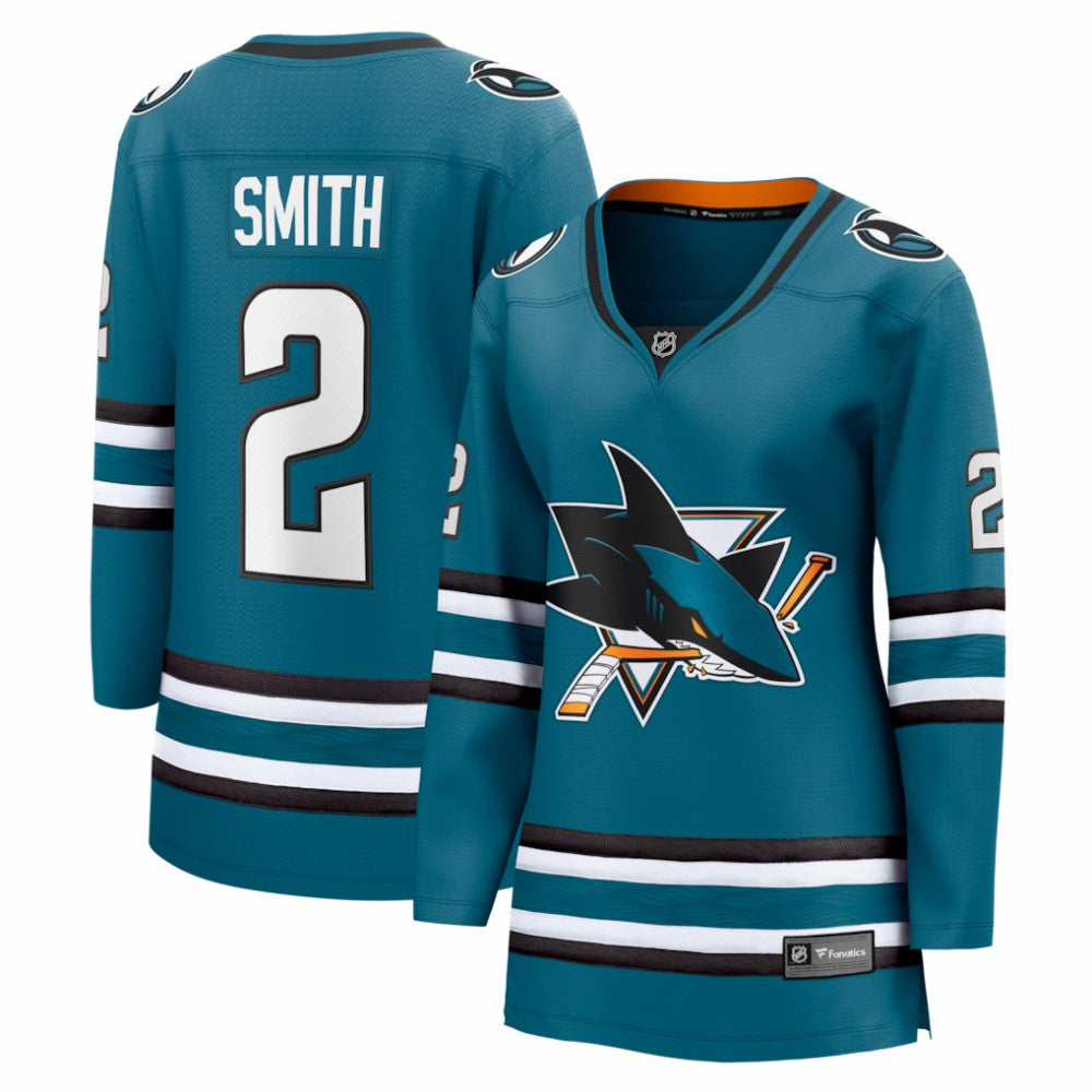 Will Smith San Jose Sharks Fanatics Women's Home Breakaway Jersey Sale